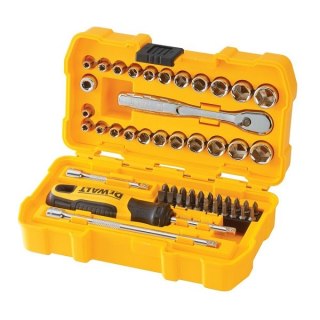 Zestaw 50 szt. nasadek i bitów z grzechotką NANO 1/4" DeWALT [DWMT81610-0]