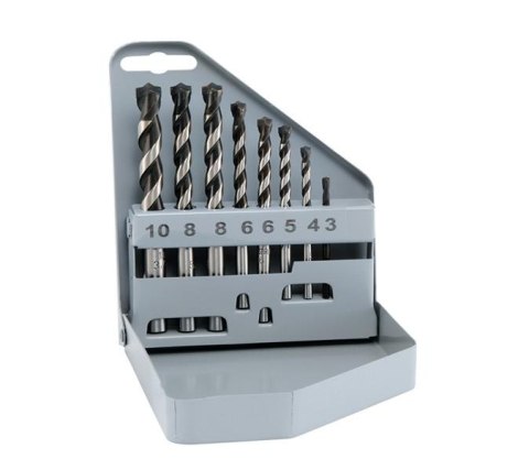 Zestaw 8szt. wierteł widiowych do betonu Profi Beton, 2-krawędziowe, PKSB 8 Alpen [0022700201100]