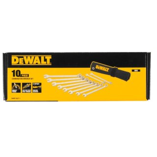 Zestaw kluczy płasko-oczkowych odgiętych 10 szt. DeWalt [DWMT19227-1]