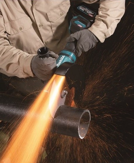 Akumulatorowa szlifierka kątowa 230mm, 40V max Makita [GA038GT201] 2x5,0Ah, Li-Ion, XGT, AWS Bluetooth