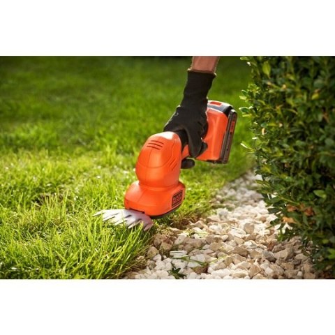 Akumulatorowe nożyce do cięcia trawy i żywopłotów 18V Black+Decker [BCSS18D1-QW] 2,0Ah, Li-Ion