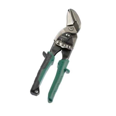 Nożyce ręczne dźwigniowe, wygięte, prawe do cięcia blachy, Stanley [2-14-568]