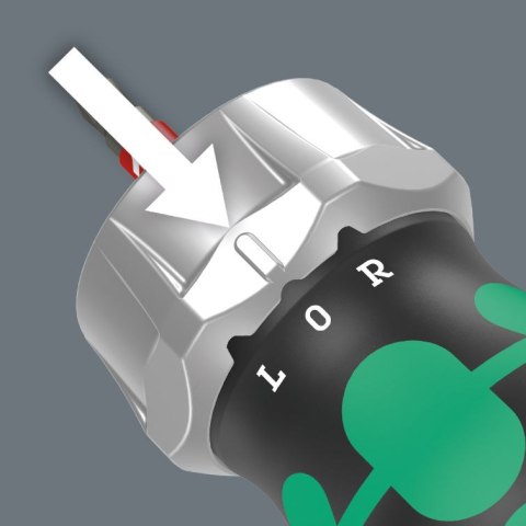 Rękojeść krótka z grzechotką i magazynkiem na 6 bitów 1/4" Kraftform Kompakt Stubby RA 1 Wera [05008883001] bity: płaskie, PH i 