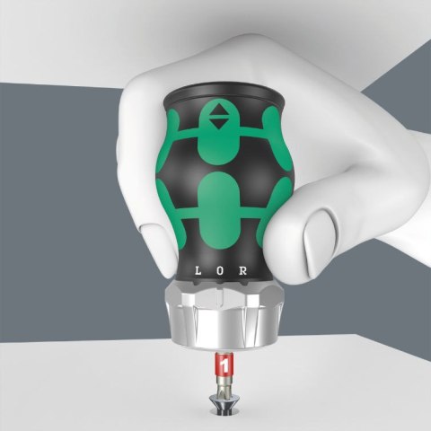 Rękojeść krótka z grzechotką i magazynkiem na 6 bitów 1/4" Kraftform Kompakt Stubby RA 2 Wera [05008884001] bity: płaskie, PH, P