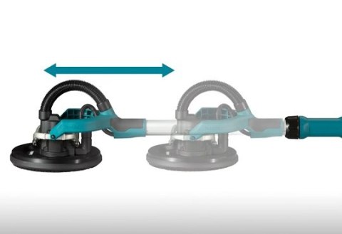 Akumulatorowa szlifierka do gipsu, ŻYRAFA, 18V Makita [DSL801ZU] Li-Ion, AWS Bluetooth, LXT