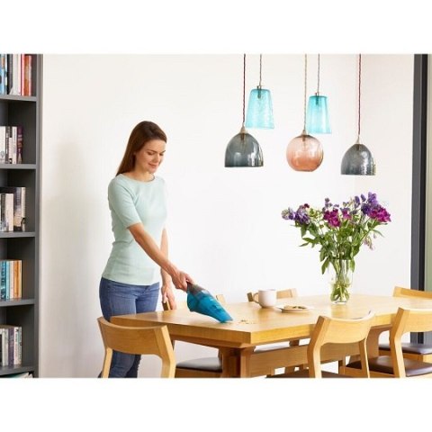 Akumulatorowy, bezworkowy odkurzacz ze stacją ładującą Wet & Dry Dustbuster, Black+Decker [WDC215WA-QW] 7,2V Li-Ion