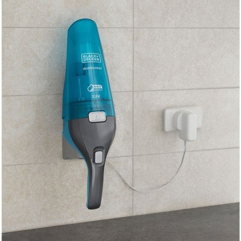 Akumulatorowy, bezworkowy odkurzacz ze stacją ładującą Wet & Dry Dustbuster, Black+Decker [WDC215WA-QW] 7,2V Li-Ion