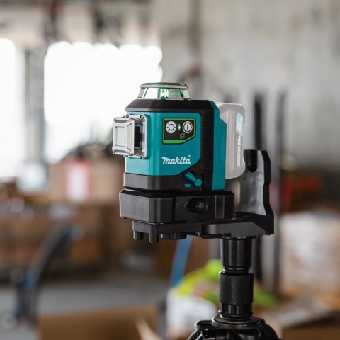 Akumulatorowy laser obrotowy 360° z wiązką zieloną, 35/70 m, Makita [SK700GD] 12V max, Li-Ion, CXT