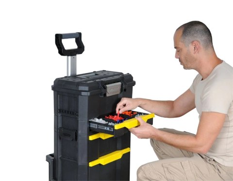 Modułowy warsztat na kółkach z 2 odłączanymi modułami [STST1-70344]