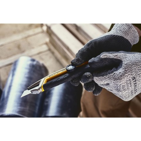 Nóż z systemem łamania i blokadą suwakową FatMax Stanley [FMHT10594-0] z wysuwanym ostrzem