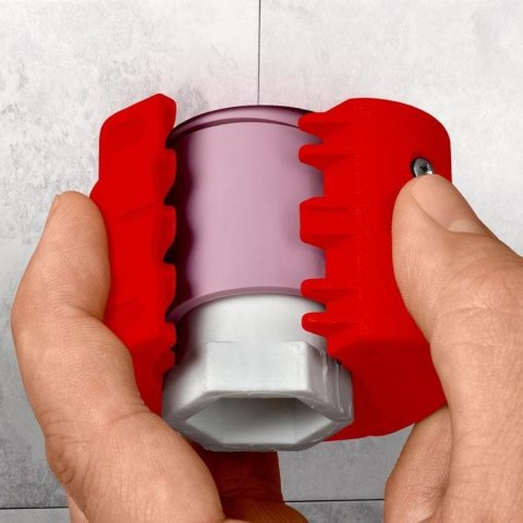 Obcinak do rur z tworzywa i tulejek uszczelniających, Knipex [90 22 10 BK] średnica cięcia od 20 do 50 mm