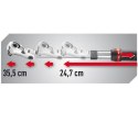 Pyłoszczelna grzechotka uchylna z blokadą wydłużana 3/8", z uchwytem teleskopowym 247-355 mm, 72 zęby, FACOM [JXL.171]