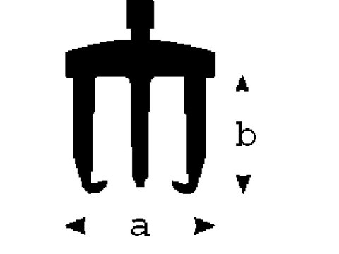 Trójramienny ściągacz do łożysk, 10-60mm, Bahco [4543-10] do niewielkich obciążeń