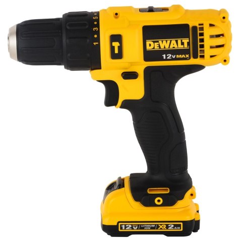 Wiertarko-wkrętarka akumulatorowa DeWALT [DCD716D2-QW] 12V Li-Ion, 2x2,0Ah