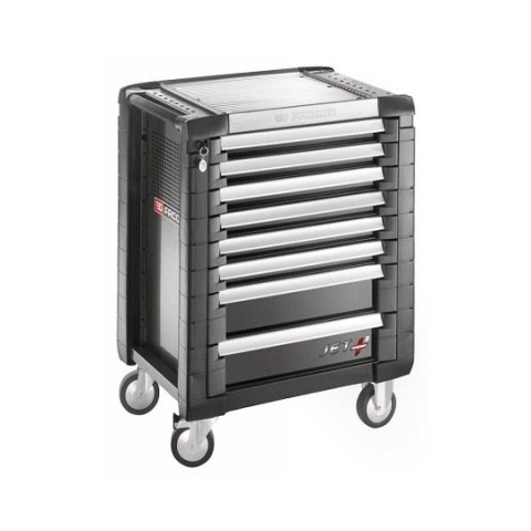 Wózek warsztatowy 8-szufladowy czarny z 15 wkładami 146 narzędzi Facom [SPOTLIGHT15PKWG]