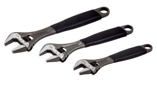 Zestaw 3 kluczy nastawnych Ergo, 9070, 9071, 9072, Bahco [ADJUST 3-90]