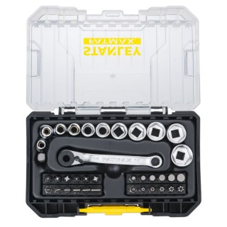 Zestaw 37 szt. nasadek i końcówek + grzechotka 1/4" Stanley FATMAX [FMMT19101-0] MODUŁ PRO-STACK S - zestaw mechaniczny