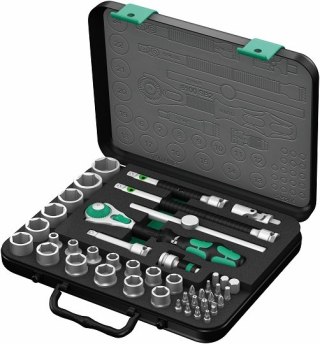 Zestaw 43 szt. kluczy nasadowych i końcówek z grzechotką Kraftform 8100 SB 2 Zyklop Speed 3/8" Wera [05003594001]