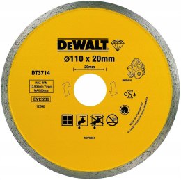 Tarcza diamentowa do ciecia płytek ceramicznych na sucho i na mokro, do DWC410 110/1,6/5mm, DeWalt [DT3714-QZ]