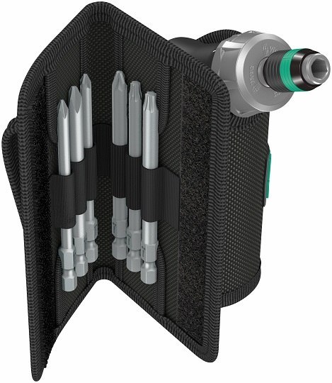 Wkrętak łamany z magazynkiem i grzechotką, mocowanie 1/4'', Kraftform Kompakt Pistol RA 4, Wera [05051031001]