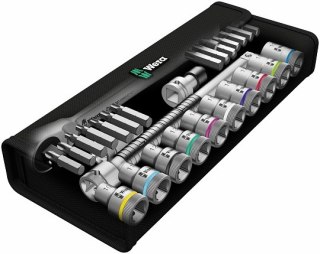 Zestaw 28szt. kluczy nasadowych i bitów 1/2" 10-19mm Zyklop Metal 8100 SC 7 Wera [05004077001]