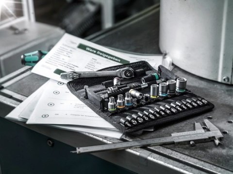 Zestaw 28szt. kluczy nasadowych i bitów 1/4" 5-13mm Zyklop Metal 8100 SA 7 Wera [05004017001]