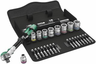 Zestaw 29szt. nasadek i końcówek z grzechotką 3/8" Kraftform Kompakt Zyklop Speed 8100 SB 6 WERA [05004046001]