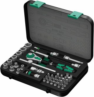 Zestaw 41 szt. kluczy nasadowych i końcówek z grzechotką Kraftform 8100 SA 4 Zyklop Speed 1/4" Wera [05003535001] calowe