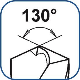 Wiertło kobaltowe do metalu HSS-Co 13,5mm, z zeszlifowanym 3 płaszczyznowym uchwytem ALPEN [0065601350100] podtoczony uchwyt 9,5