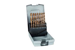 Zestaw wierteł do metalu HSS-Co Grip z uchwytem zeszlifowanym KP 19, rozmiary od 1,0-10,0mm, 19 szt [0065600119100]