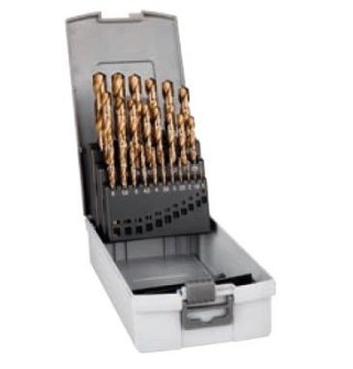 Zestaw wierteł do metalu HSS-Co grip z uchwytem zeszlifowanym KP 25, rozmiary od 1.0-13.0mm, 25 szt [0065600125100]