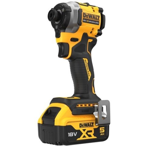 Akumulatorowa zakrętarka udarowa 1/4" 18V XR DeWalt [DCF850P2T-QW] 2x5,0Ah, Li-Ion