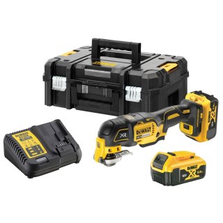 Narzędzie wielofunkcyjne 18V 2x5,0Ah + 35 akcesoriów, DeWalt [DCS356P2-QW]