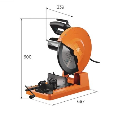 Przecinarka tarczowa do metalu 1800W, 355mm, MKAS 355 Fein [72365460000]