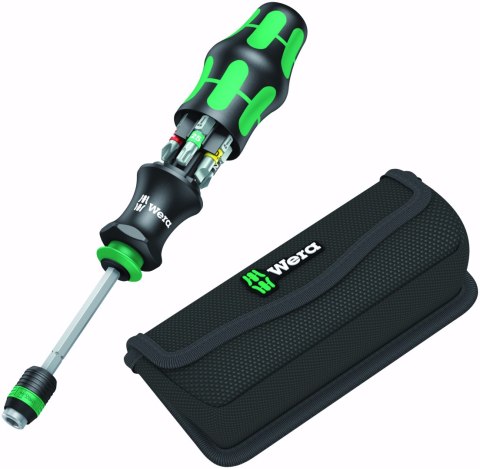 Wkrętak ręczny z magazynkiem, uchwyt 1/4", Kraftform Kompakt 20, Wera [05051016001] bity: płaskie, PH, PZ i Torx