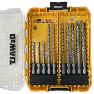 Zestaw 10 szt. wierteł widiowych do betonu, SDS+, DeWALT [DT70752-QZ] MEDIUM TOUGH CASE+