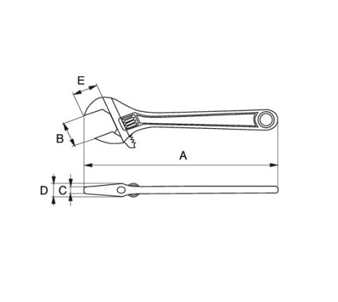 Zestaw 3 kluczy nastawnych serii 80 - 8070, 8071, 8072, Bahco [ADJUST 3]