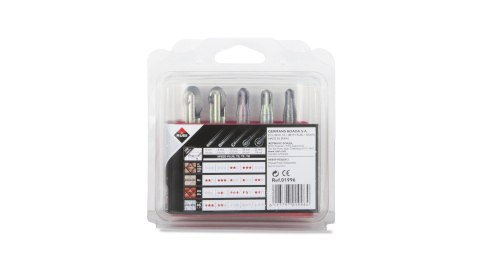 Zestaw 5 szt noży tnących z kółkiem 6, 8, 10, 18 i 22mm do przecinarek ręcznych, Rubi [01996]