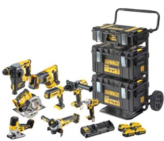Zestaw narzędzi akumulatorowych Combo 18V XR, DCD996+DCF894+DCS367+DCS335+DCH273+DCG405+DCS570+DCL050 DeWalt [DCK856P4-QW] 4x5,0