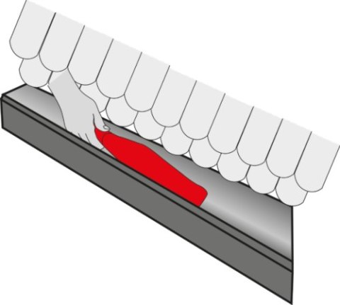 MASC łopatka do rynien, czyszczak