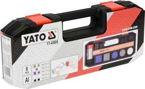 Yato montażowy młotek blacharski z 8 wymiennymi końcówkami – YT‑45905