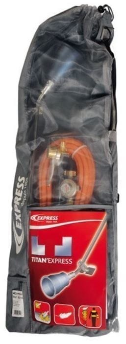 Express zestaw tytanowy 150kW palnik dekarski 6214R1 kielich 70mm, lanca 600mm, do papy, obrotowy