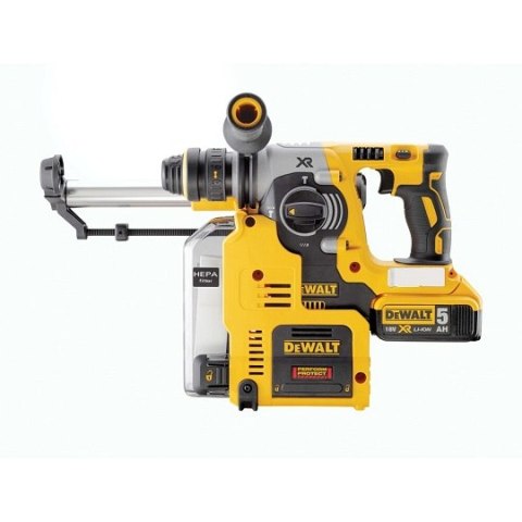 Młotowiertarka SDS+ z odsysaniem, 18V XR, DeWalt [DCH275P2-QW] 2x5,0Ah
