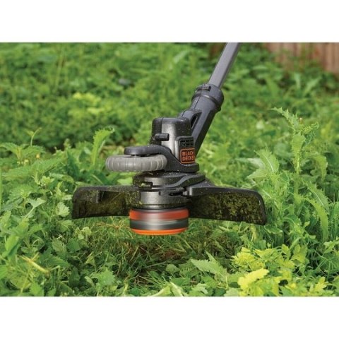 Akumulatorowa podkaszarka do trawy 28cm, 18V, Black+Decker [STC1820PC-QW] 2,0Ah, Li-Ion, AFS