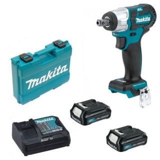 Akumulatorowy klucz udarowy 1/2", 165Nm, 12V max (10,8V) Makita [TW161DSAE] 2x2,0Ah, Li-Ion, CXT