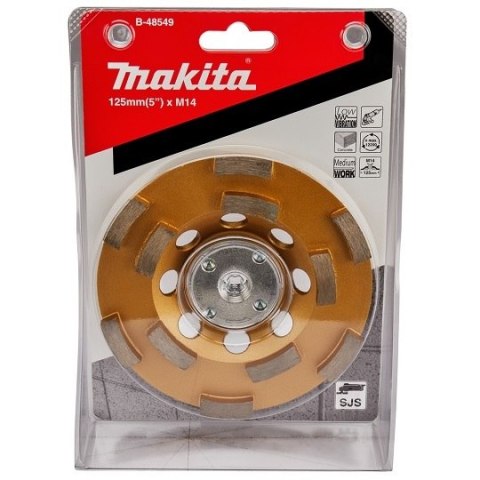 Tarcza diamentowa do czołowego szlifowania betonu 125mm, Makita [B-48549]