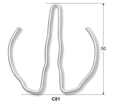Zestaw 10 zawleczek zabezpieczających do nasadek udarowych 1" Koken [PKC81]