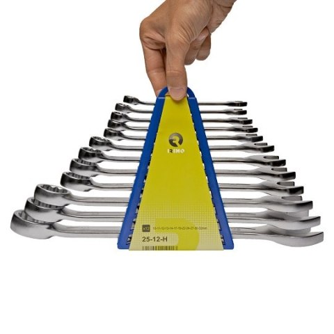 Zestaw 12 szt. kluczy oczkowo-płaskich 10-32mm, Irimo [25-12-H]