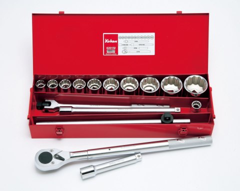 Zestaw 16 kluczy nasadowych 3/4'' i akcesoriów Koken [6201M-00]