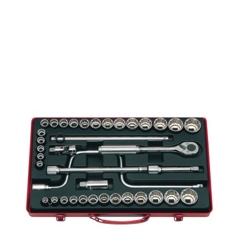 Zestaw 38 kluczy nasadowych 1/2'' i akcesoriów Koken [4238AM]